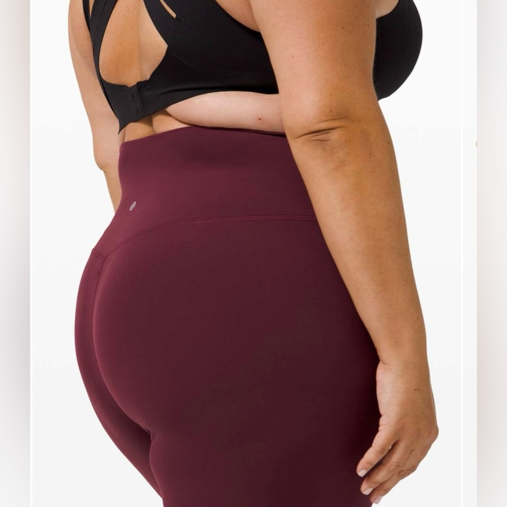 Lululemon Align Pant II 25” pilling throughout Cassis size 2 - Picture 4 of 16